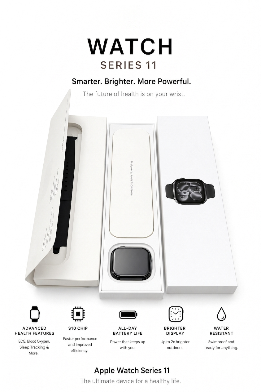 Apple Watch Series 10 Smartwatch – Health & Fitness Tracker