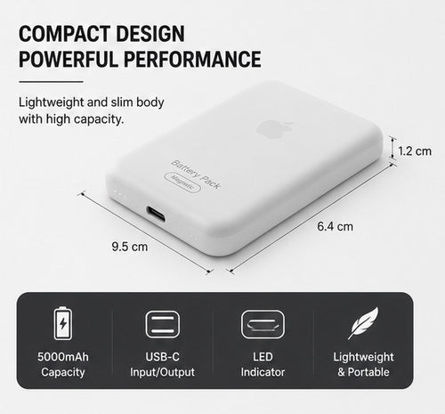 Apple 10000 mah Portable Wireless Power Bank